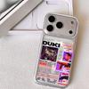 Fashion Rapper DUKI Phone Case For iPhone 17 16 15 14 13 12 Pro Max Plus With Magnetic Crystal Clear Case Wireless Charge