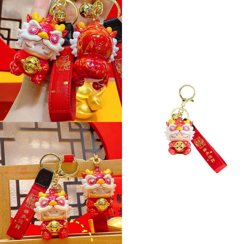 Jinnew Lion Year Resin Keychain With Cartoon Design For Gift And Key Organizer