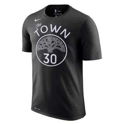 Nike Dri-Fit NBA Golden State Warriors Stephen Curry #30 Short Sleeve T-Shirt Men Tops Black BV8762-018