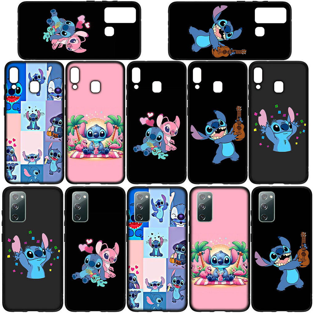 Phone Case for iPhone 17 16 15 Plus X XR 16E Huawei P30 P20 Lite Redmi Note 14 12 11 13 Pro Max OPPO A60 A80 A40 A18 A38 Blue Comics Lilo Stitch Cover