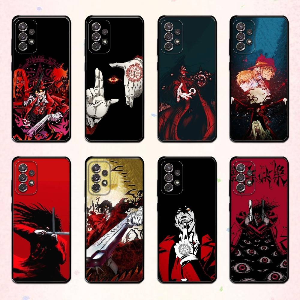 Gothic Hellsing U-Ultimate Phone Case For Samsung S 25,24,23,22,30,21,10,9,Ultra,Plus,Lite,FE,4,5 G Soft Black Case