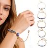 Evil Eye Bracelet Hand of Fatima Women Bracelet Adjustable Chain Blue Evil Eye
