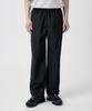 Nylon Wide String Pants [Black]