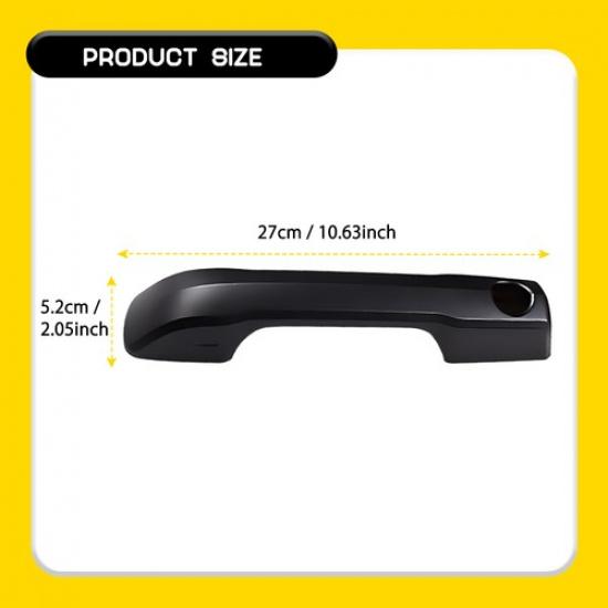 4pcs Matte Black Car Exterior Door Handle Cover Trim For Toyota Tundra -2024