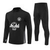 Halbzip Bestickter Fußball Trainingsanzug Set Arsenal Barcelona Real Madrid Camouflage Fußballanzug