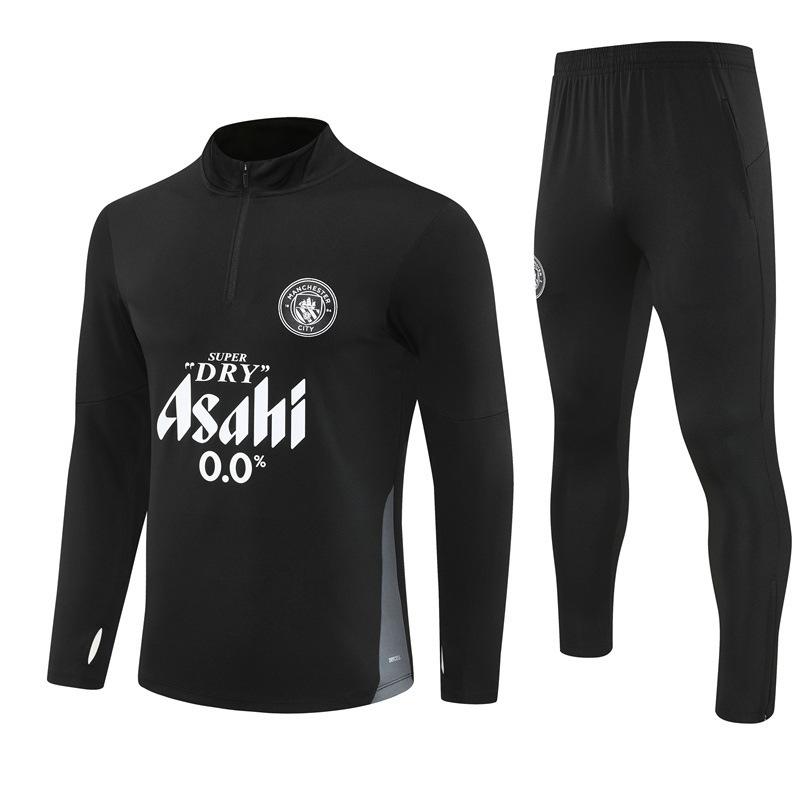 Halbzip Bestickter Fußball Trainingsanzug Set Arsenal Barcelona Real Madrid Camouflage Fußballanzug