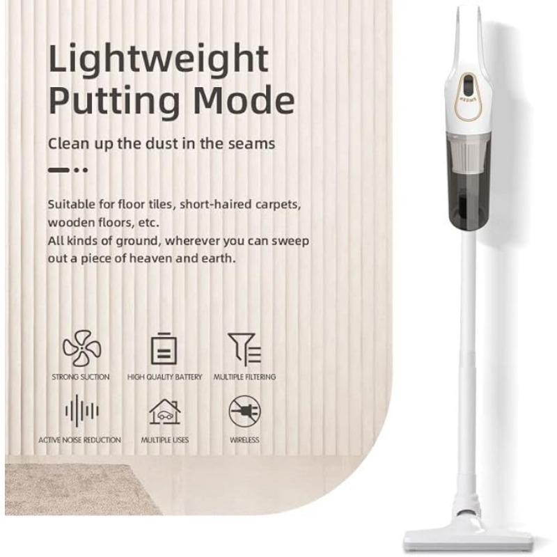 5 In 1 Cordless Vacuum Cleaner, Lightweight & Portable Vacuum Cleaner with 6000Pa Powerful Suction,30 Mins Runtime for House