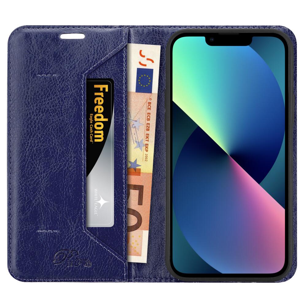 (Blue) For Phone case Leather Book Flip Wallet Case