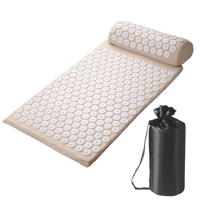 Yoga Acupressure Mat with Head Pillow for Muscle Relaxation and Massage