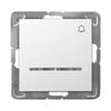 Impresja White P/t Normally Open Switch Bell with Orange Backlight Without Frame