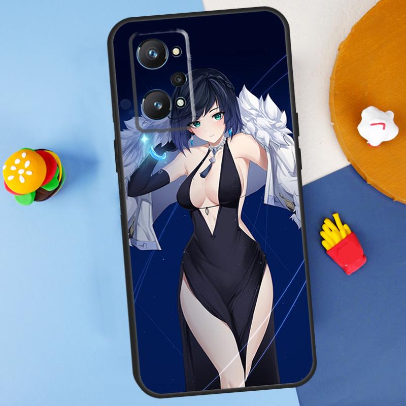 Yelan Genshin Impact For Realme GT Neo 5 3 2 C55 C35 C33 C31 C30 C25 C21Y C15 C11 Realme 8 9 10 11 Pro Plus Case