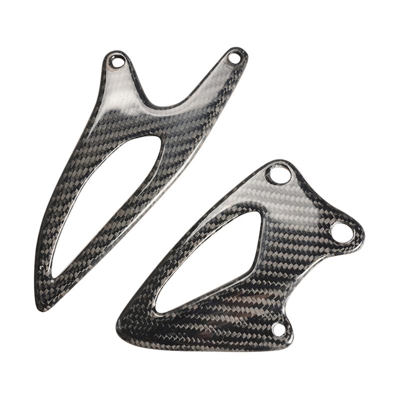 Kohlefaser-Fußpedal & Fersenschutz für Yamaha YZF-R1 / R1M 2020-2025, Motorrad-Fußrastenschutz