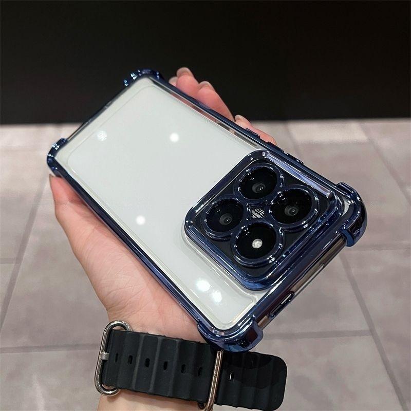 For Motorola Edge 70 Fusion Case Luxury Plating Clear Four-corner Anti-fall Protective Phone Cover For Moto Edge70 Fusion Shell