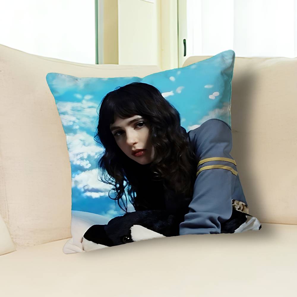 Singer C-Clairo Charm Polyester Printed Pillow Cover Square 30 40 45 50 60 65 cm Soft for Sofa Bed Car Home Decor