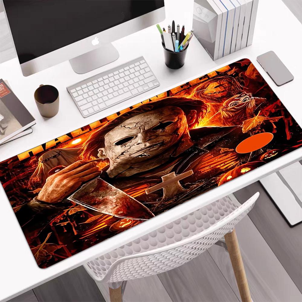 Halloween Horror Theme Mouse Pad, Non Slip Rubber Base, Multifunctional Office & Home Decor, Perfect for Workspace Personalization.