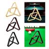 2 Piece Billiard Ball Rack Set Vintage Triangular with Eight Balls Diamond Stand Nine