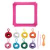 Weaving Loom Kit Toys Potholder Loops Making Kits Gifts Multicolored Knitting Portable DIY Sewing Craft for Beginners Kids