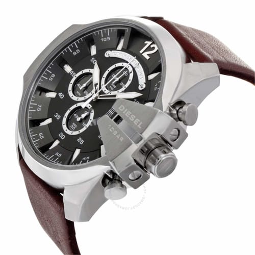 Diesel - DZ4290 - Montre Homme - Quartz Chronographe - Chronom?tre/ Aiguilles Lumineuses - Bracelet Cuir Marron