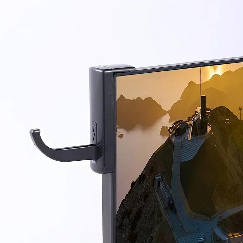 Samoprzylepny Haczyk na Słuchawki Wieszak Uchwyt Haczyk Taśma Naklejka Na Biurko PC Monitor Wyświetlacz Plastikowy Stojak Akcesoria