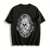 I Am A Seaman Skull Print T-shirt Nautical Style Casual Top Pure Cotton T-shirt