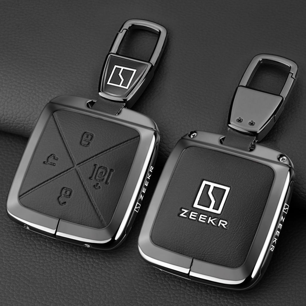 Car Key Case Fob for Zeekr 7X 2024 2025 Car-Styling Keychain Remote Protection Cover Bag Shell Housing Holder Auto Accessories