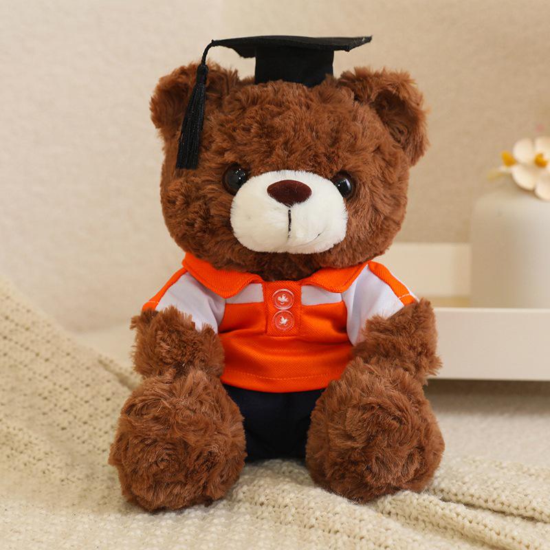 Graduation Cap Bear Plush Toy – Commemorative Gift and Decorative Couple Doll