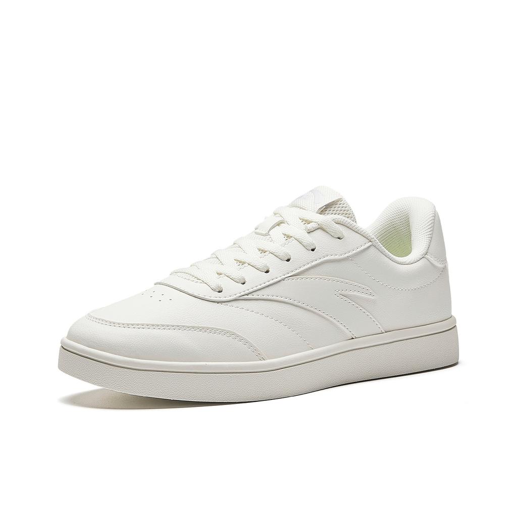 Anta Vitality Classic Retro Campus Life Fashion Versatile Thin Sole Simple Low-Top Skate Shoes Women Sneaker Ivory-White 922618099-4