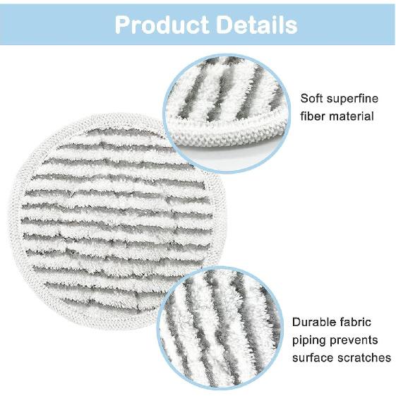 Steam Mop Cloth, Microfiber Steam Mop Pads, Strong Water Absorption, Steamer Mop Pad Replacement for Shark S7001 S7000AMZ S7000 S7001TGT S7201 S7005