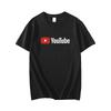 YouTube Youtobe Video Site Surrounding Short Sleeve Tshirt Mens and Womens Photography Video Shirt Group Clothing Cotton