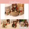 Rose Cute Bear Plush Toy Gift  Girlfriend  Festival Present Stuffed Fill Doll