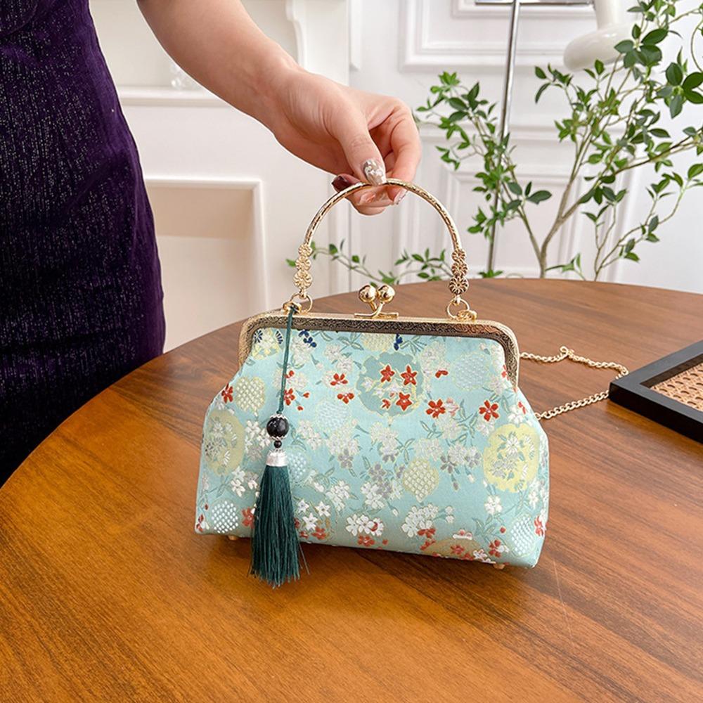 Flower Chinese Style Handbag Elegant Crossbody Bags Luxury Cheongsam Banquet Bag  Travel