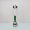 Hexagonal Prism Crystal Glass Water Cup with Magic Wand Spa Design - Custom Logo Option Available