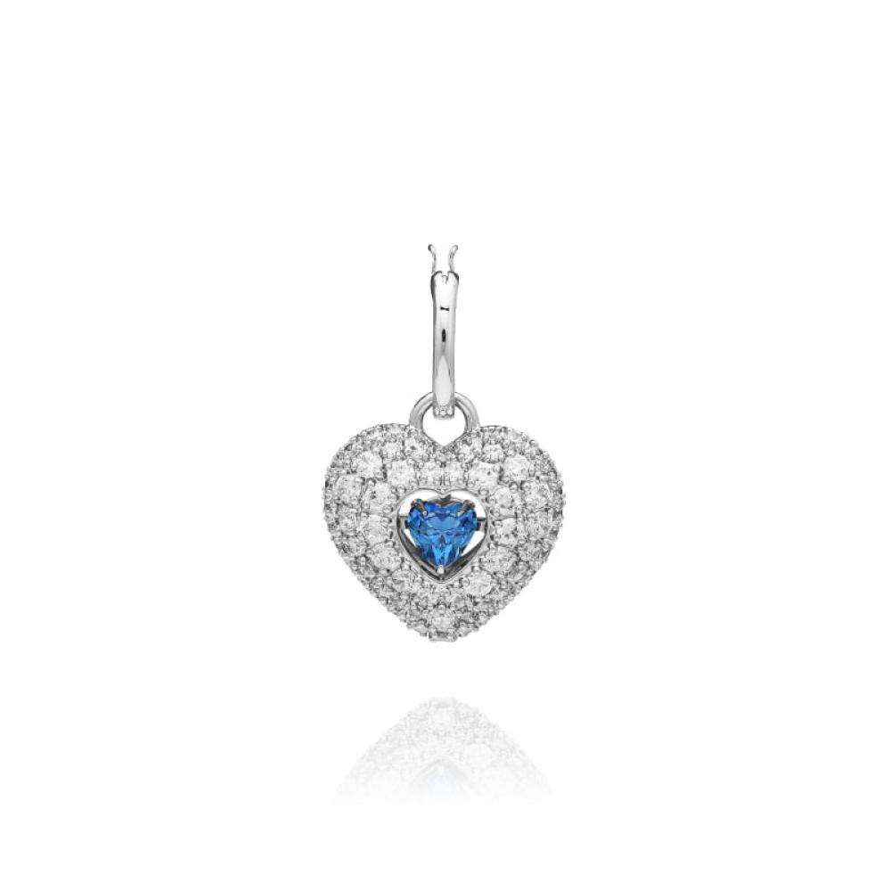 Swarovski 5680392 Idyllia Hyperbola Heart Hoop Drop Earrings