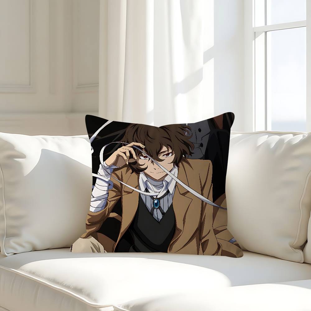 B-Bungo Stray Dogs Kissenbezug 30x50 Polyester Sofakissen Dekorative Wurfkissen Heimdekoration Kissenbezug