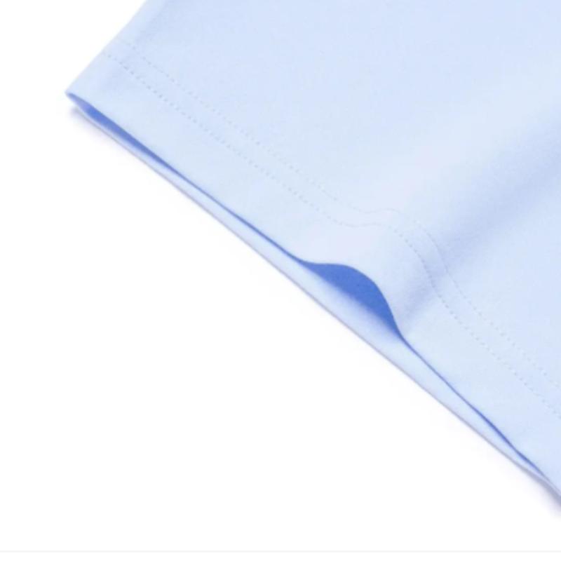 Li Ning Logo Letter Print Cool Quick-Dry Breathable Versatile Round Neck Pullover Short Sleeve T-Shirt Men T-Shirts Ice-River-Blue ATSU493-7