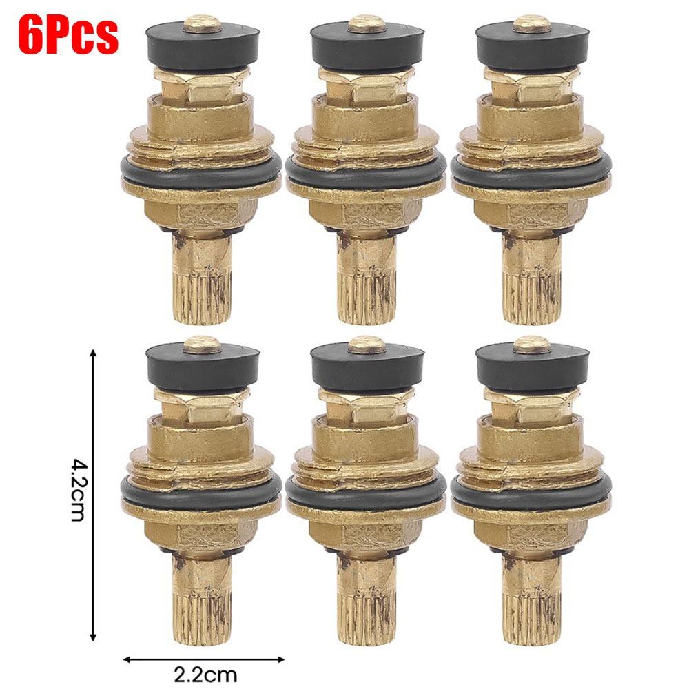 

6 шт. новых сменных клапанов G1/2 для смесителей с 20-зубчатым смесителем, универсальные аксессуары для кухни и ванной комнаты, клапан быстрого подключения белый