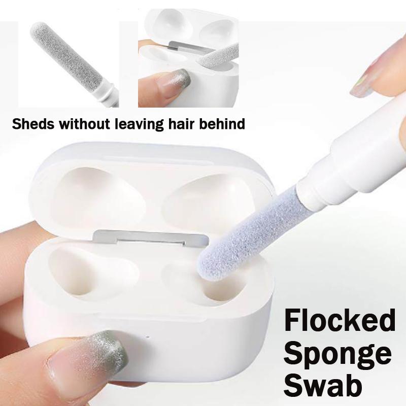 Caneta de Limpeza para Fones de Ouvido Bluetooth Removedor de Poeira/Limpador Conjunto de Canetas de Limpeza para Teclado de Computador