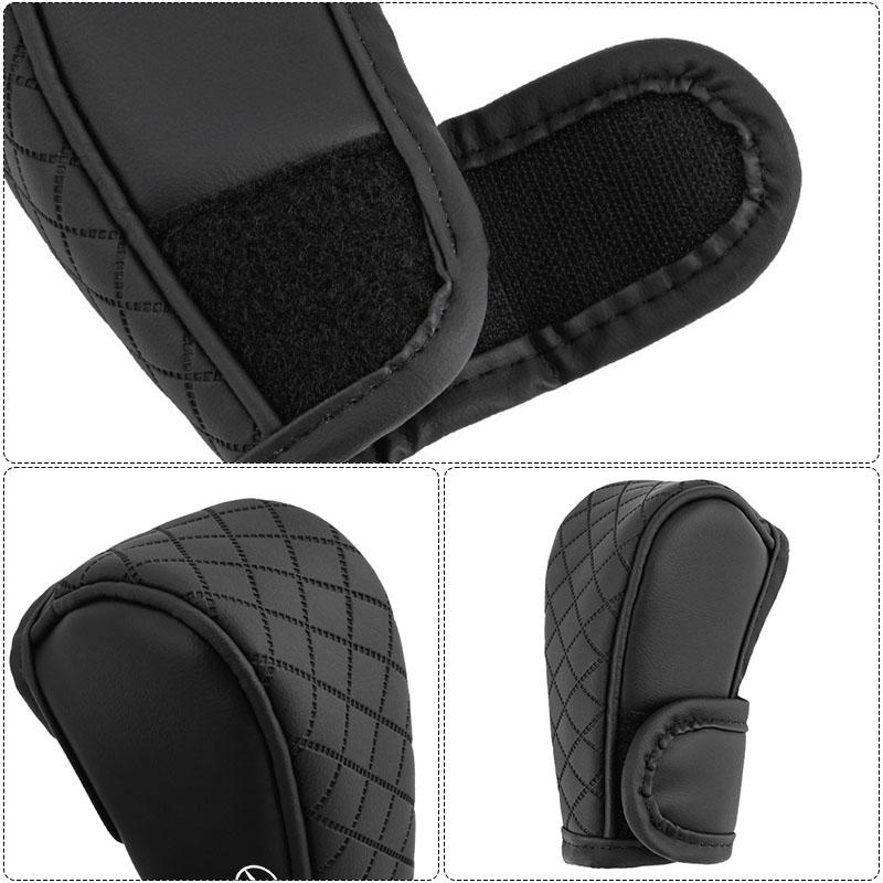 PU Leather Shift Lever Cover Gearbox Shifter Knob Protective Car Gear Shift Cover For Mercedes Benz W212 W205 AMG ML W166 W176 W177 W213 W246 GLB GLC