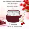for JBL Vibe Beam 2 / JBL Vibe Beam Case Cover with Cute Cherry Daisy Flower Charm Keychain,Soft Silicone Protective Shock Cover for JBL Vibe 200TWS