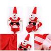 Cat Dog Riding Outfit with Christmas Doll Santa Claus Pet Clothes Dog Apparel Costumes Pet Supplies