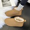 Thick-soled Fleece Snow Boots for Women, New Short Cotton Boots, Anti-slip Cotton Shoes