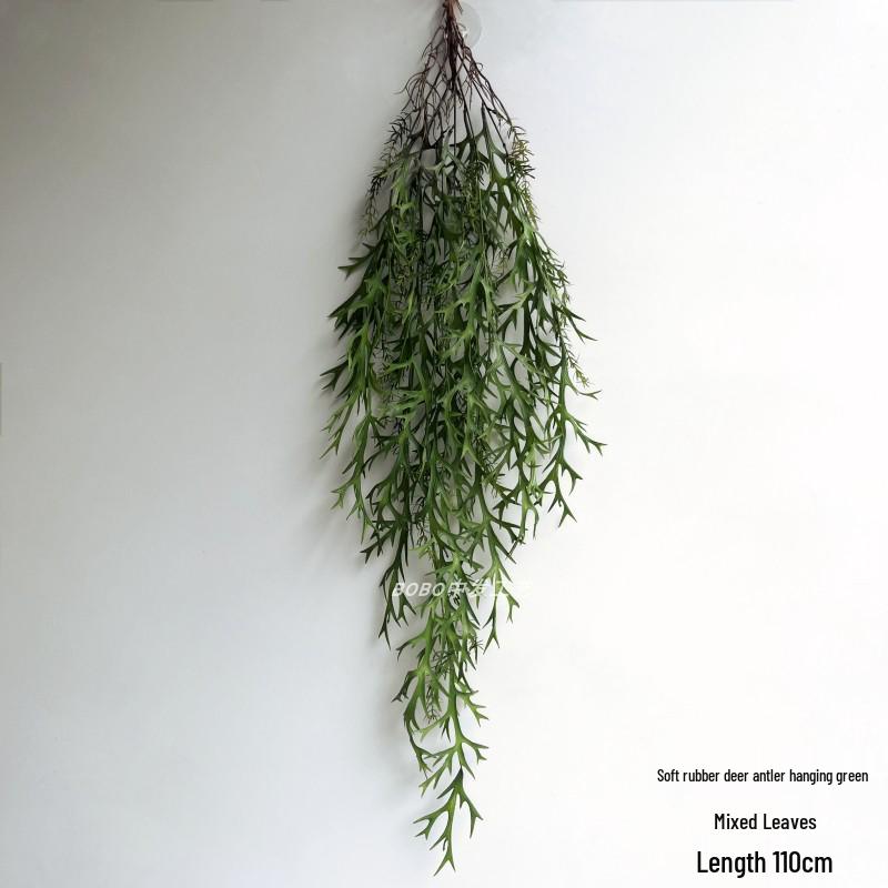 Artificial Spider Plant & Fern Hanging Decor - Trailing Green Vines for Wall & Ceiling