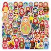 50 Photos of Russian Nesting Dolls Personalized Cartoon Creative Dolls Decorative Water Cup Suitcase Notebook Stickers