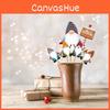 Placard Christmas Vase Decor With Santa Claus Design For Holiday Festive Party