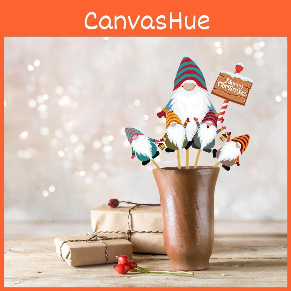 Placard Christmas Vase Decor With Santa Claus Design For Holiday Festive Party