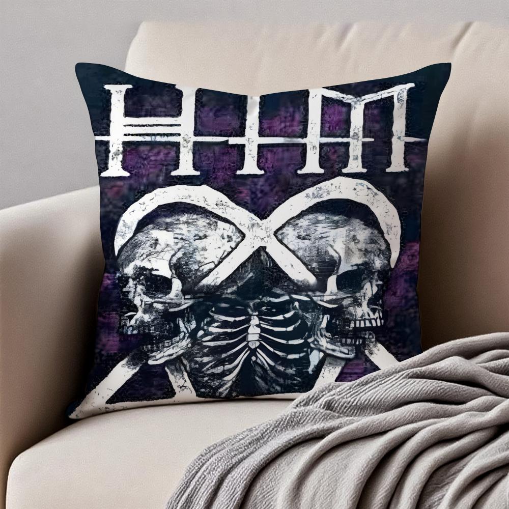 HHim OOrnateES HHeartagram Cushion Cover Pillowcase Antidustmite Invisible Zipper Short Plush Sofa Cushion