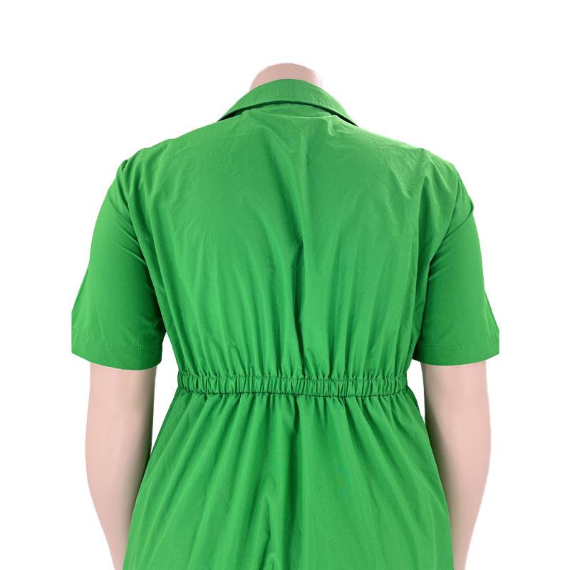 Dámský top poloviční kardigan s klopami v plné barvě nadměrné velikosti, stylové šaty s volánky na zavazování