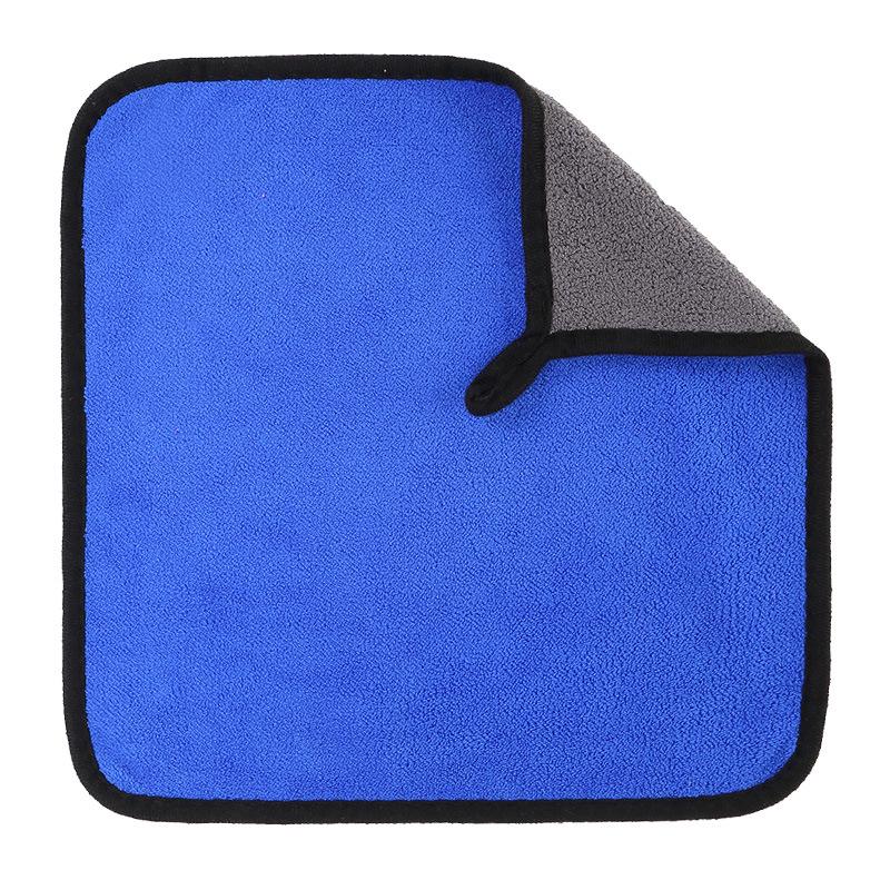Super Absorbent Coral Fleece Car Wash Towel - Thick, Soft, and Gentle for Drying and Cleaning Vehicles