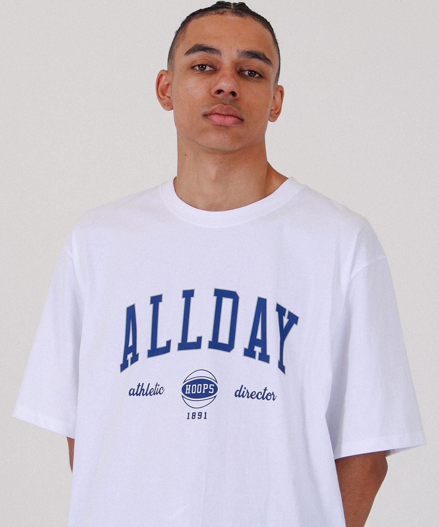 All Day Hux All Day Arch Logo Short Sleeve T-Shirt White White/1