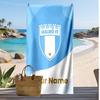 Asciugamano da Spiaggia Stampato Personalizzato Malmö FF Logo Calcio Supporto Nome Personalizzato Testo Asciugamano Assorbente Per Sport Viaggio Regalo Speciale